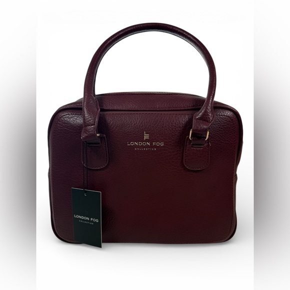 London Fog Handbags - NWT London Fog/ Forever Fashion Laney Double Handle Shopper Oxblood
